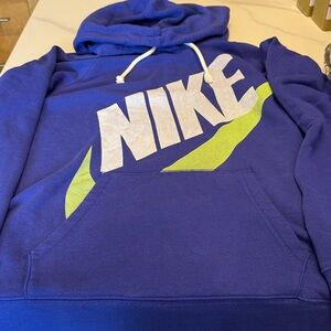 Nike Hoodie Womens - Purple/Blue - Large - New Without Tags